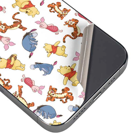 Disney Winnie the Pooh Character Pattern iPhone 14 Pro Skin